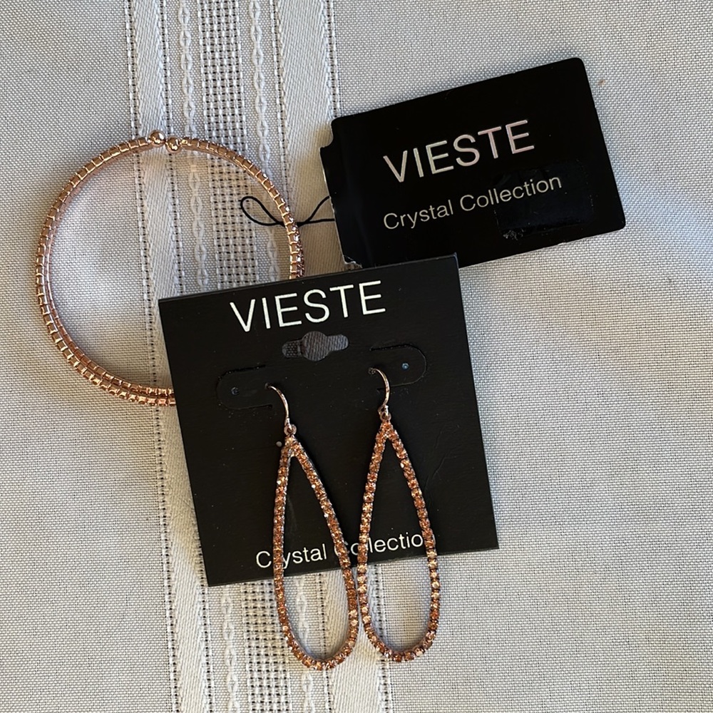 Bracelet & Earrings from Vieste Crystal Collection